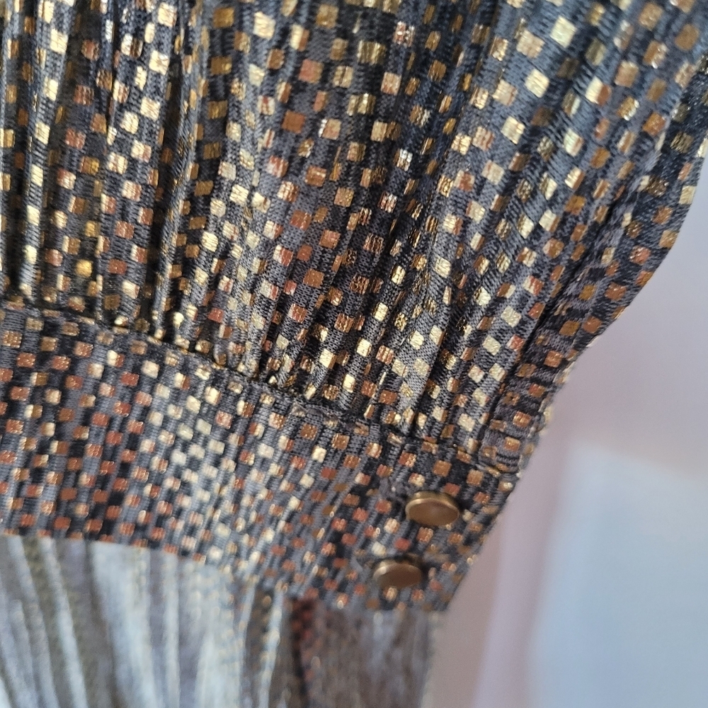 Anthropologie Metallic Textured Dress Size XL - Picture 7 of 13